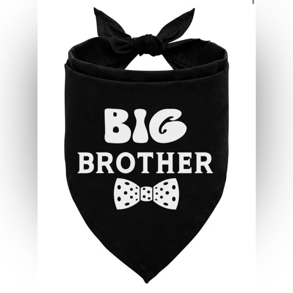 Big Brother Black Dog Bandana